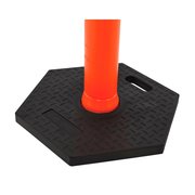 Global Industrial Rubber Base For Delineator Post, Hexagonal 670607